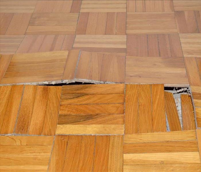 warped wooden floor